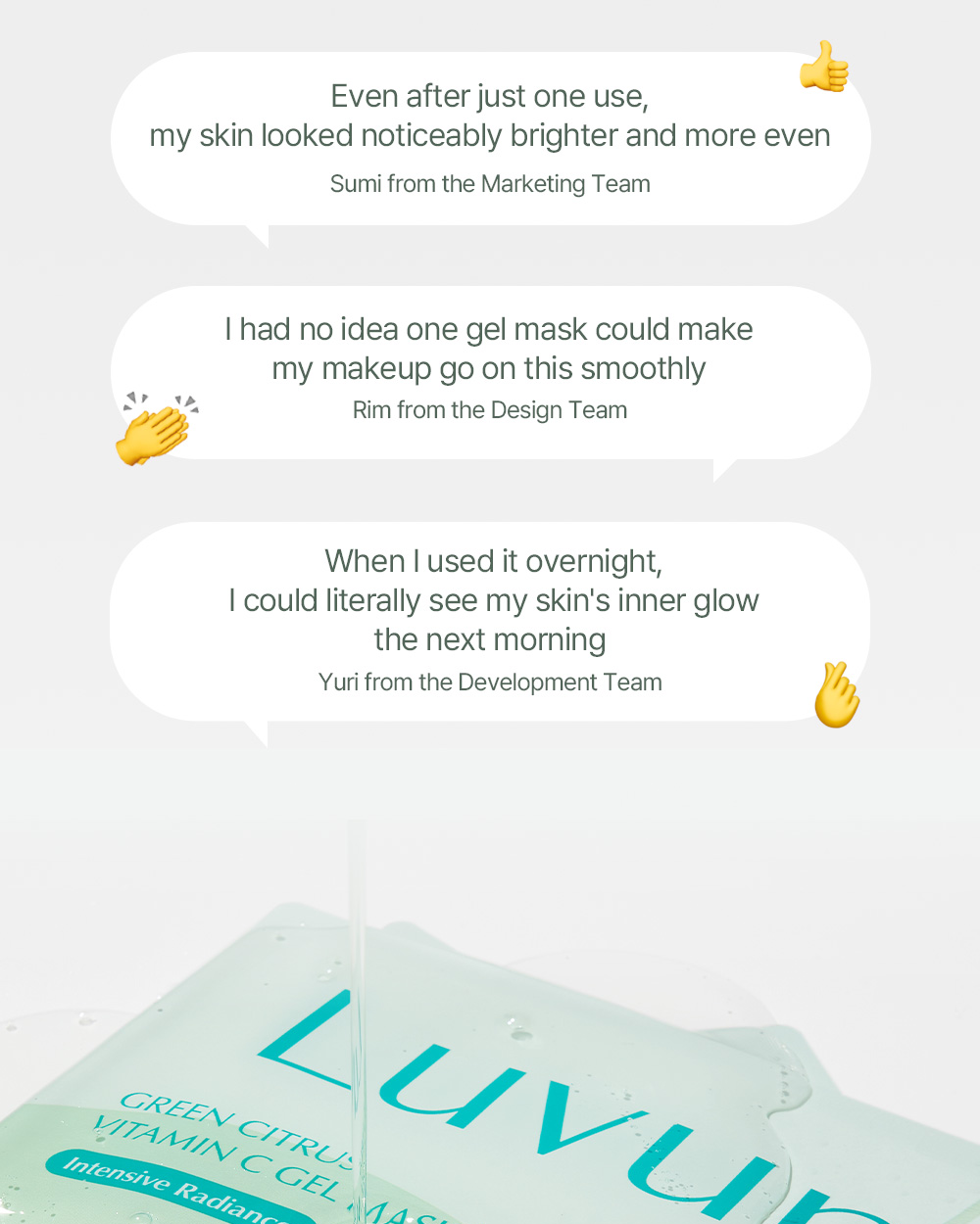 Luvum Green Citrus Vitamin C Gel Mask+