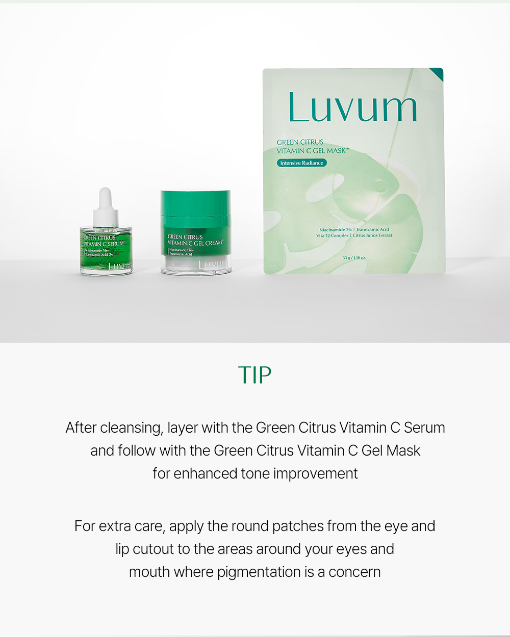 Luvum Green Citrus Vitamin C Gel Mask+
