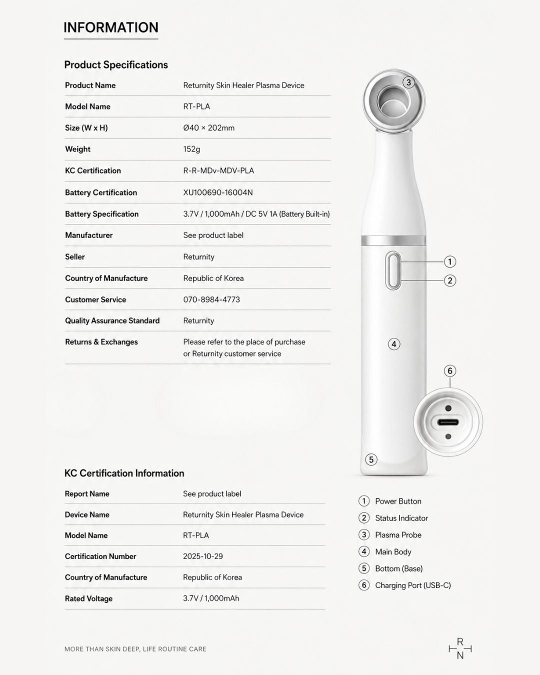 Returnity Skin Healer Plasma Device