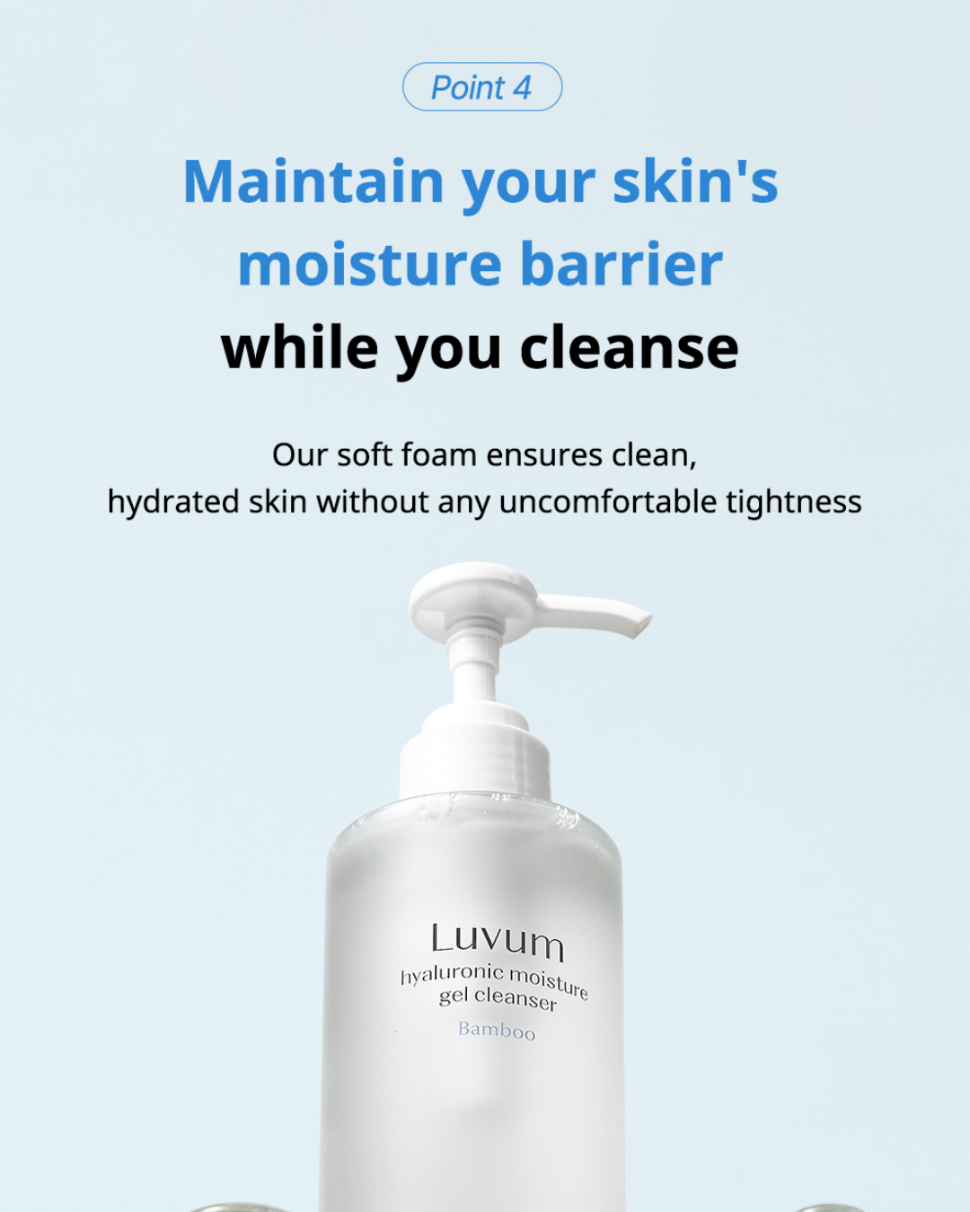 Luvum Bamboo Hyaluronic Moisture Gel Cleanser (200ml)