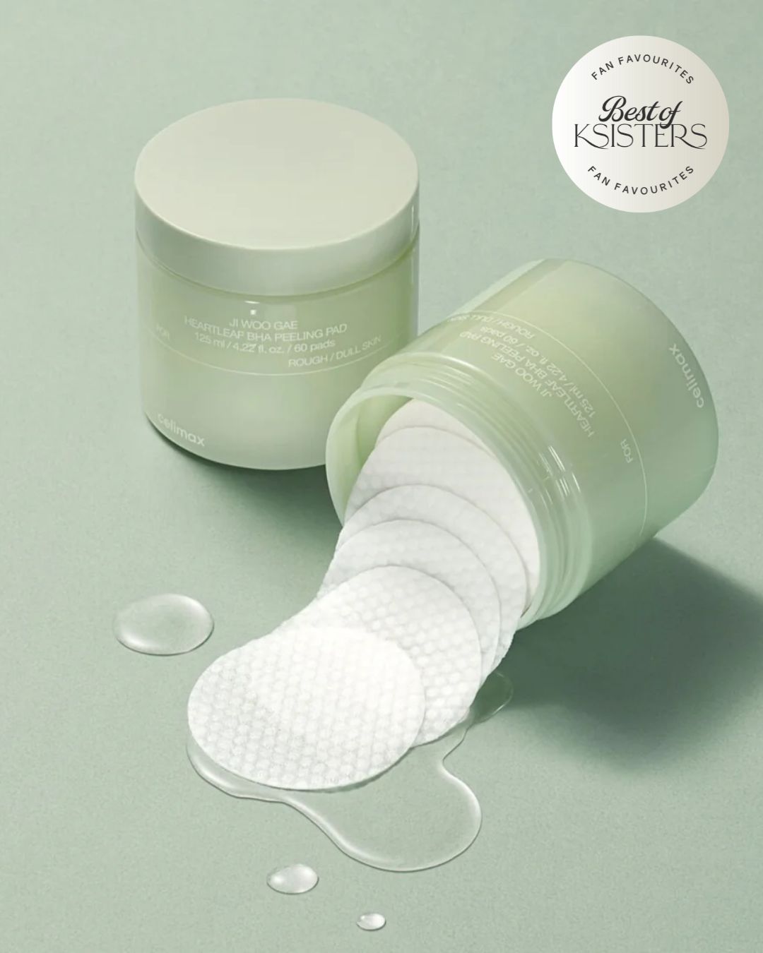 celimax JI WOO GAE Heartleaf BHA Peeling Pad