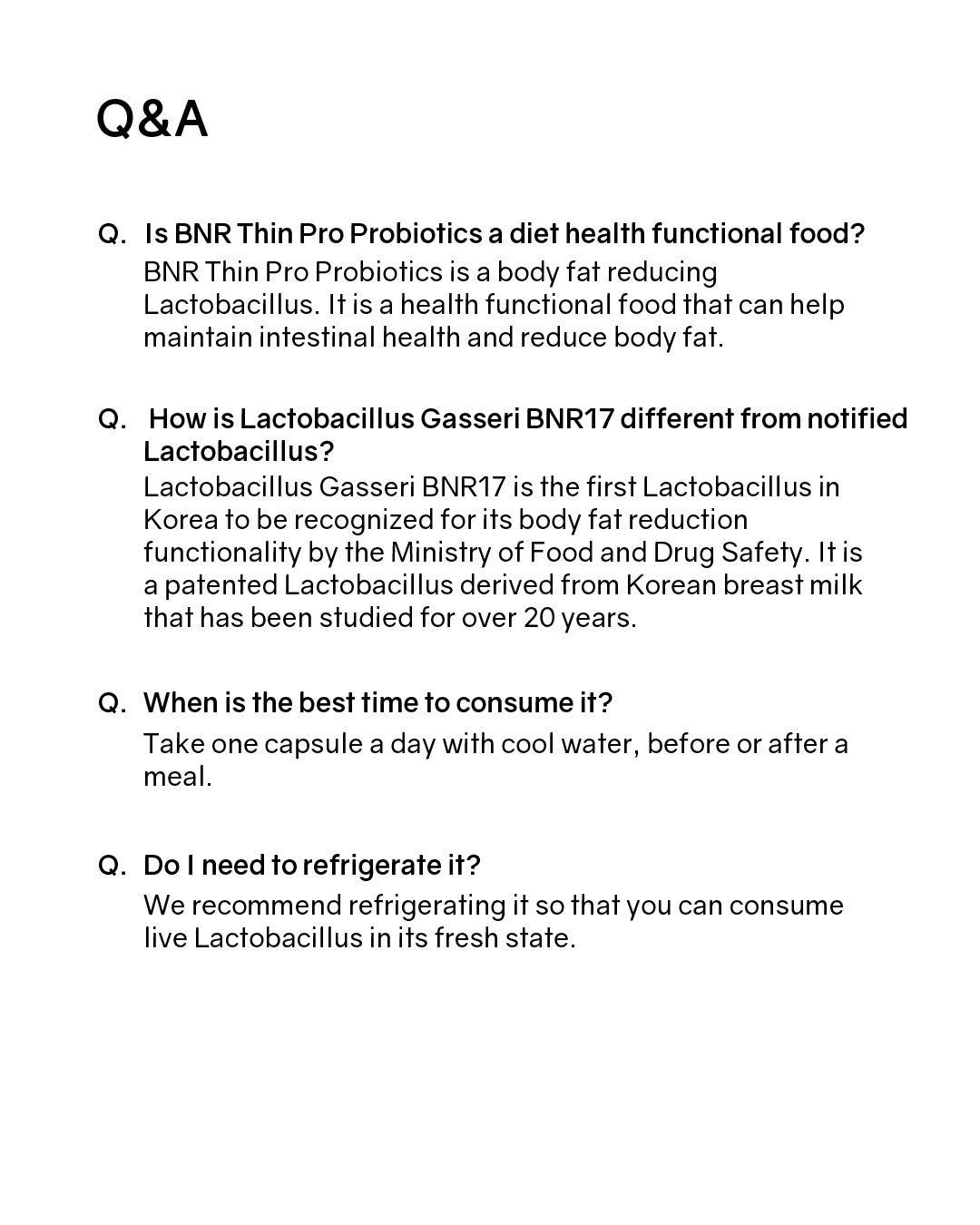 BNR17 Diet Probiotics BNRThin Pro (Cold Chain)