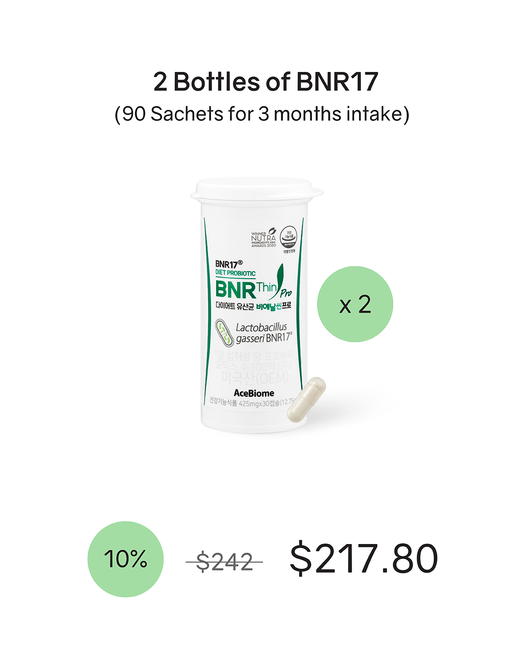 BNR17 Diet Probiotics BNRThin Pro (Cold Chain)