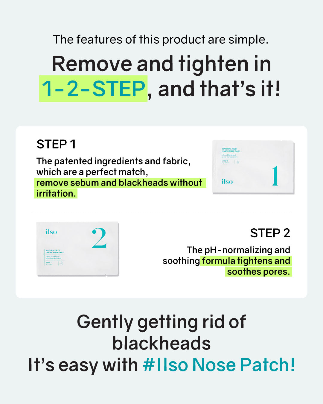 ilso Natural Mild Clear Nose Patch (5ea)