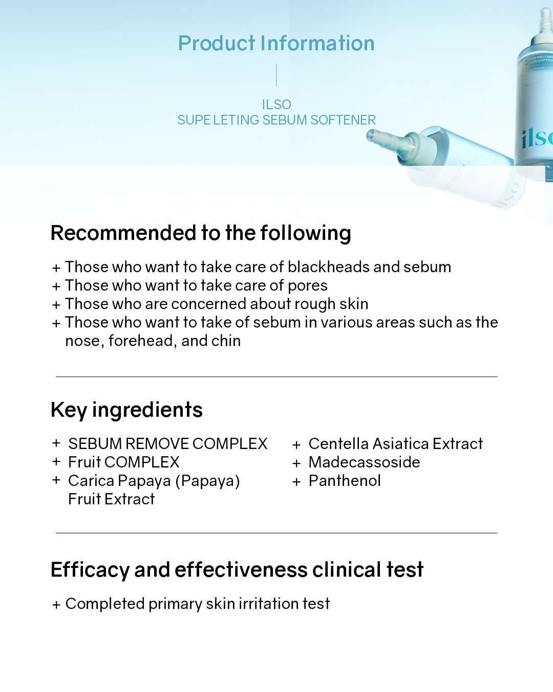 ilso Super Melting Sebum Softener