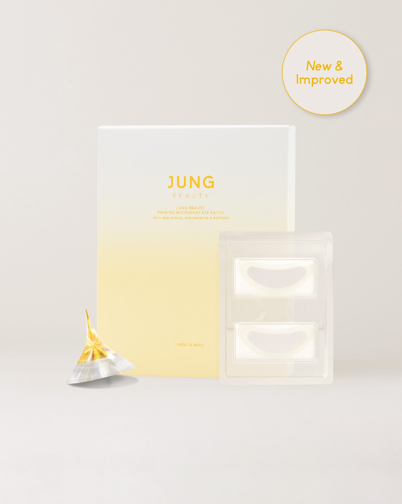 Jung Beauty Firming Microdart Eye Patch with Bakuchiol, Niacinamide and Peptides