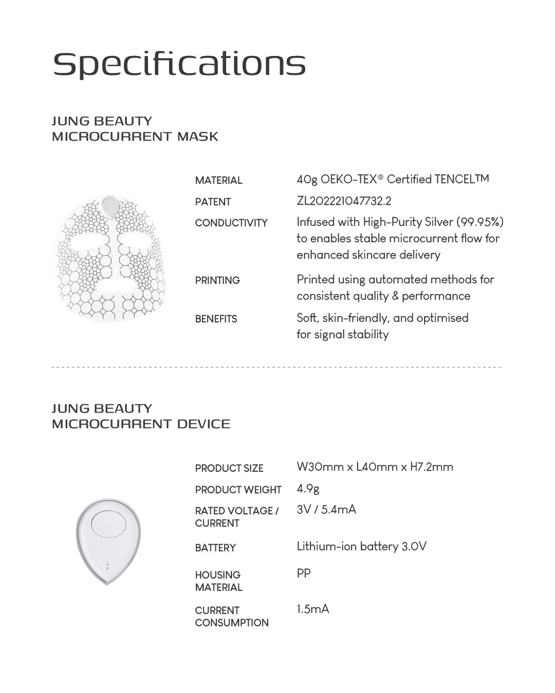 Jung Beauty Microcurrent Device