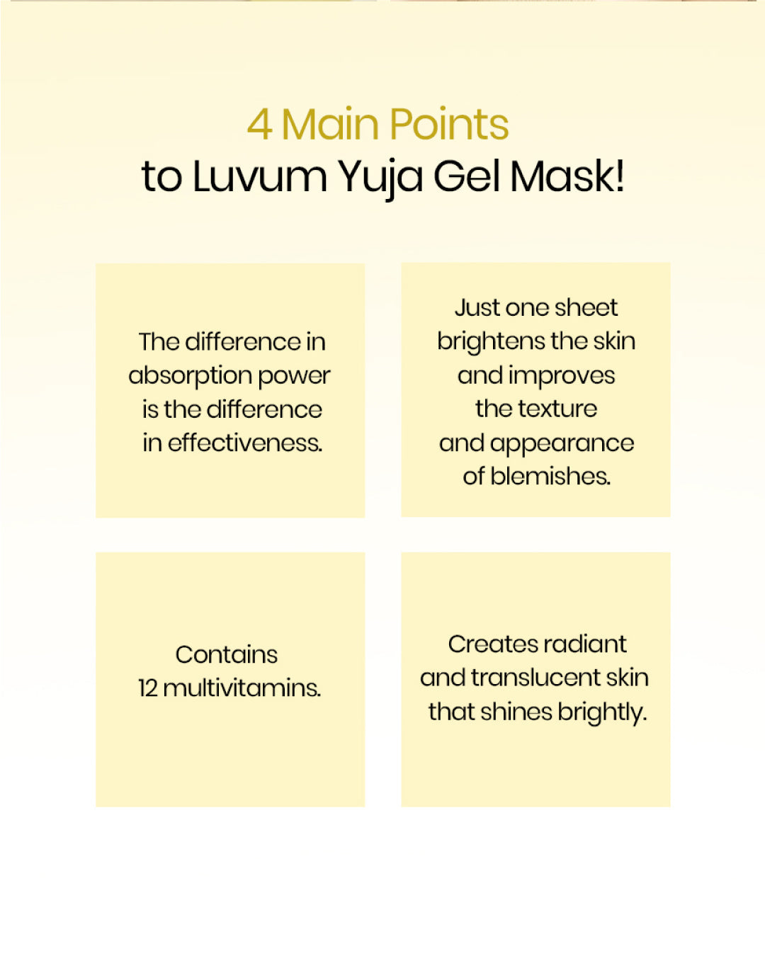Luvum Afterglow Yuja Gel Mask