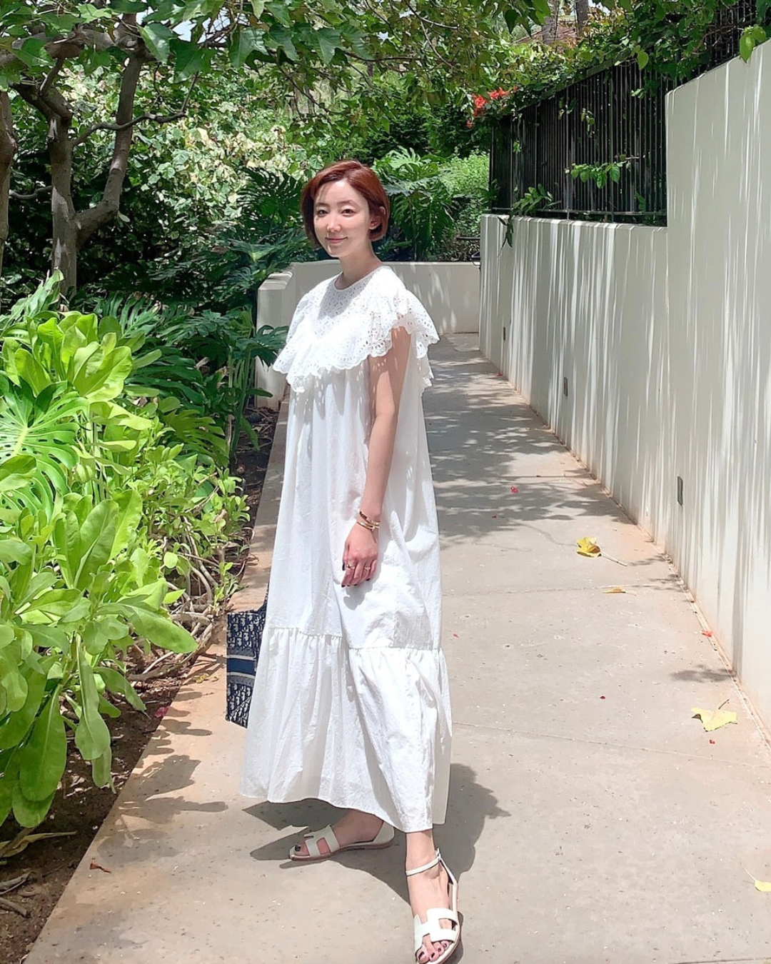 Mimiciel Eyelet One Piece Dress