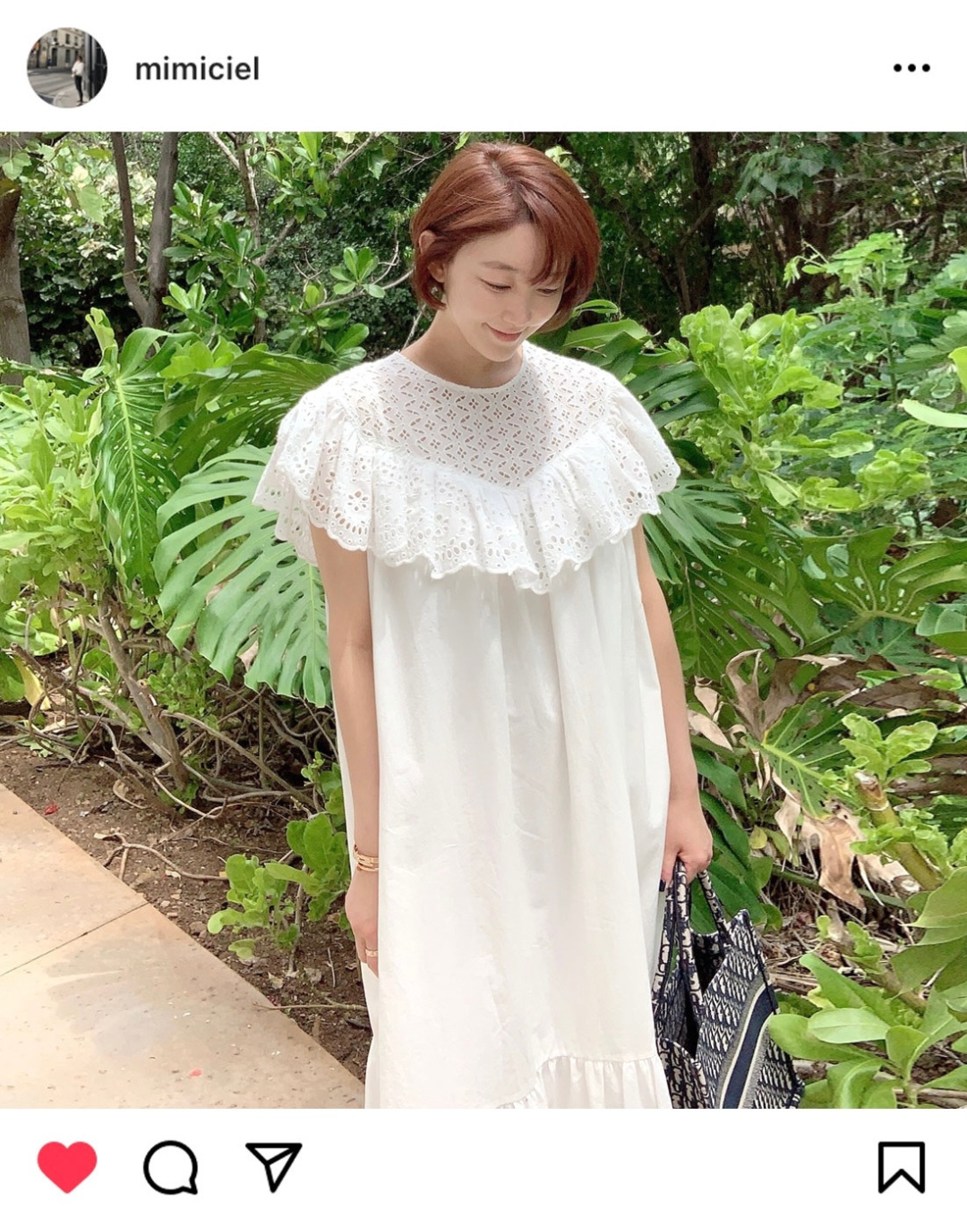 Mimiciel Eyelet One Piece Dress