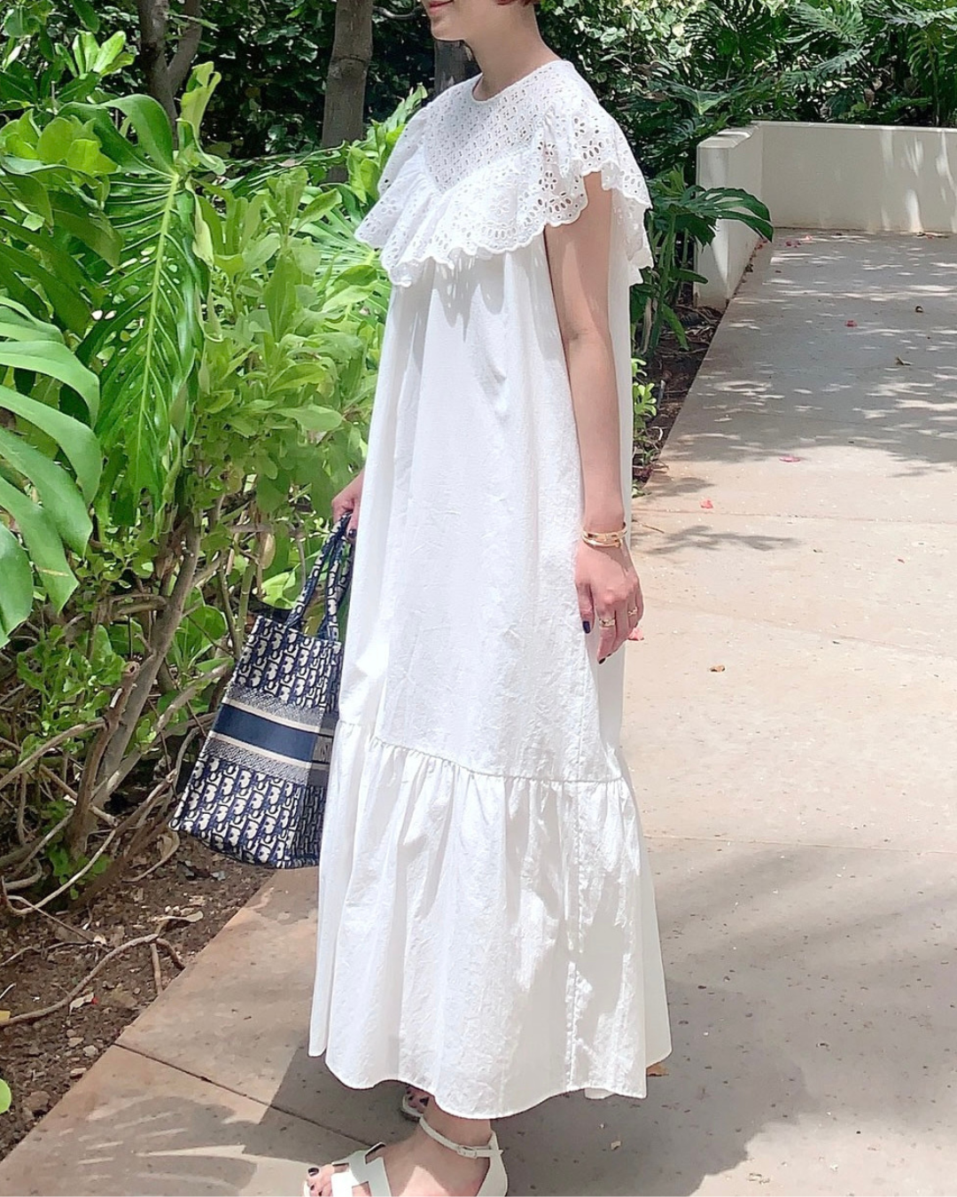 Mimiciel Eyelet One Piece Dress
