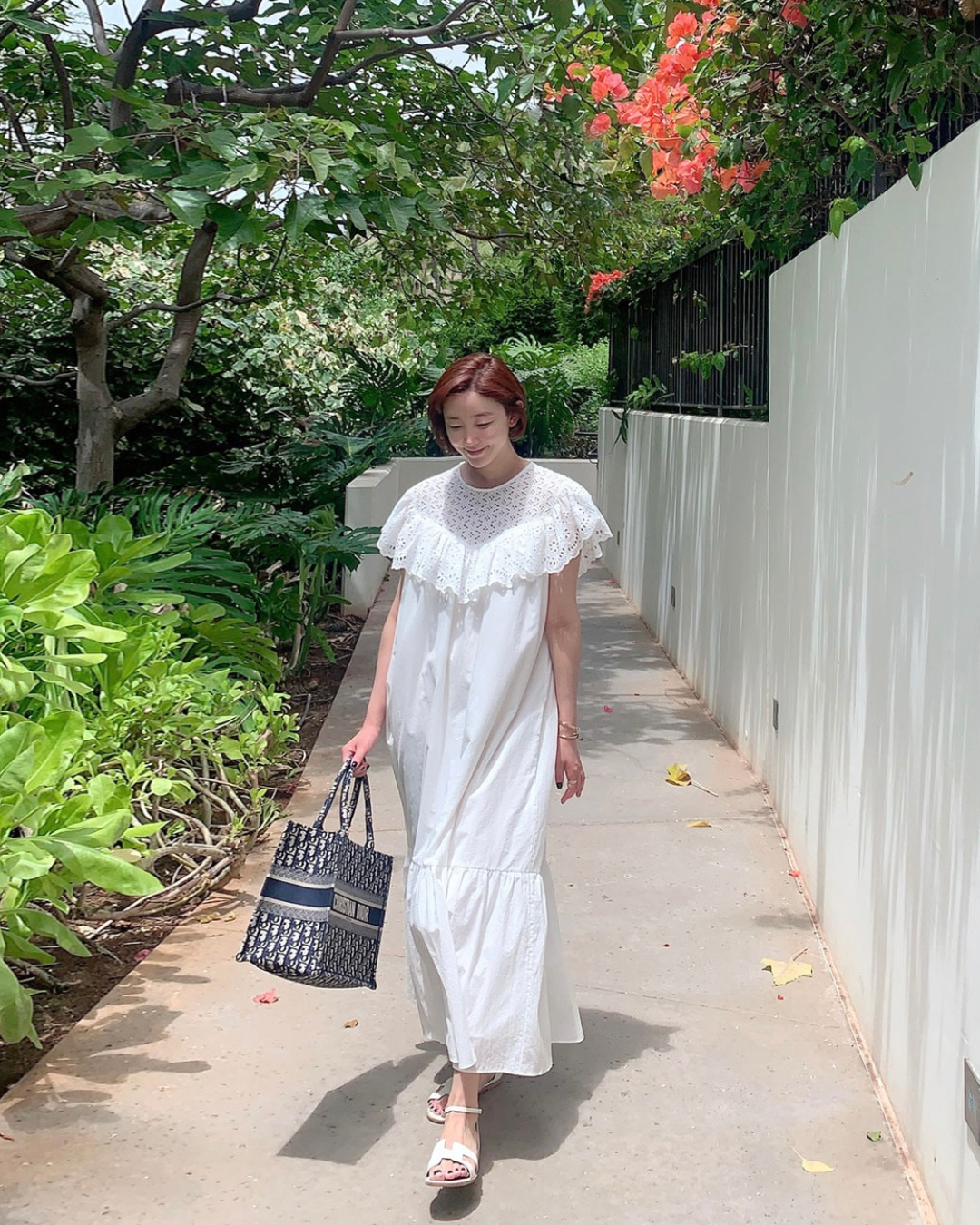 Mimiciel Eyelet One Piece Dress
