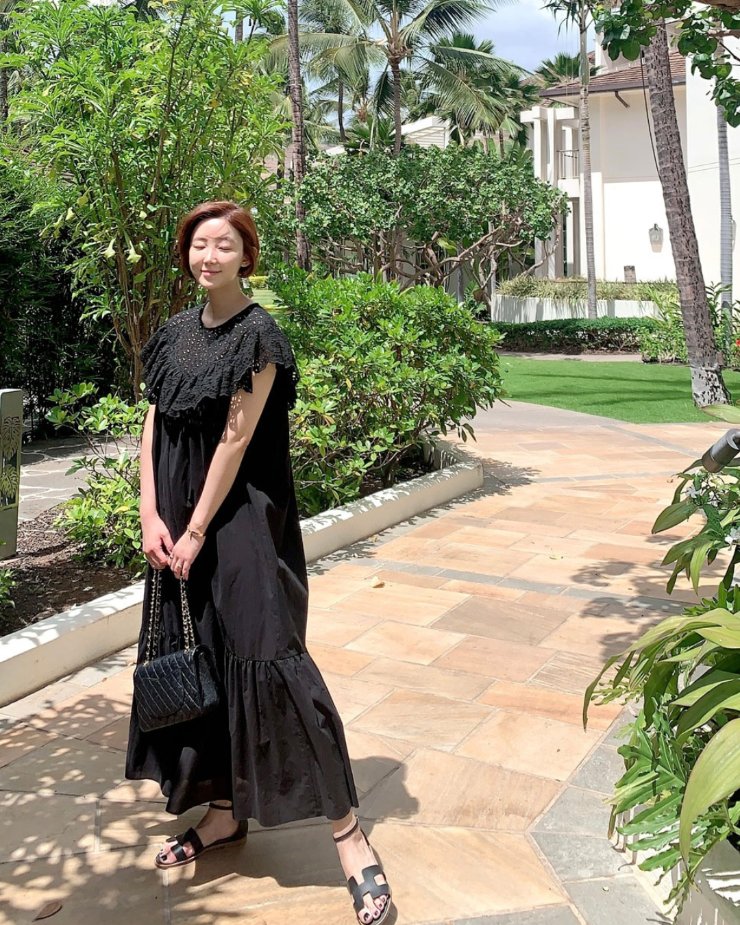 Mimiciel Eyelet One Piece Dress
