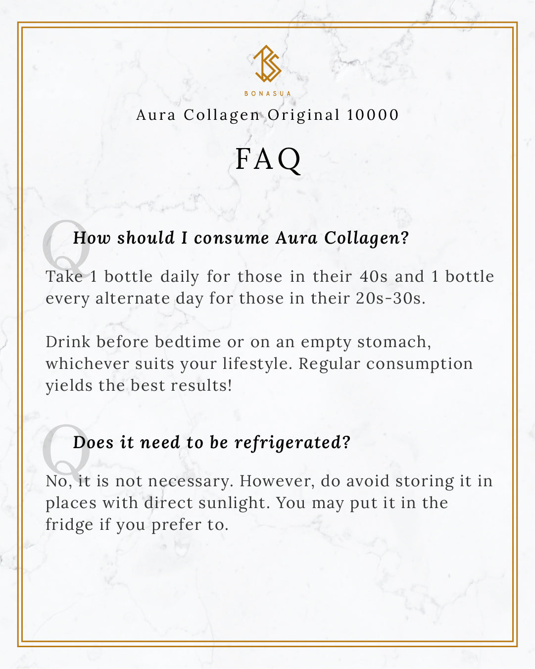 Bonasua Aura Original 10000 Collagen Drink