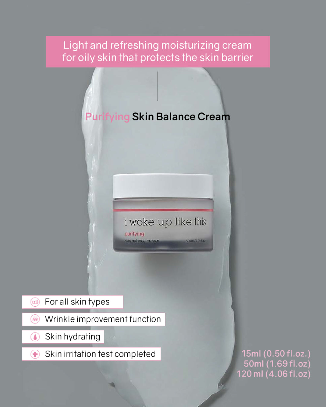 IWLT Purifying Skin Balance Cream (Pink)