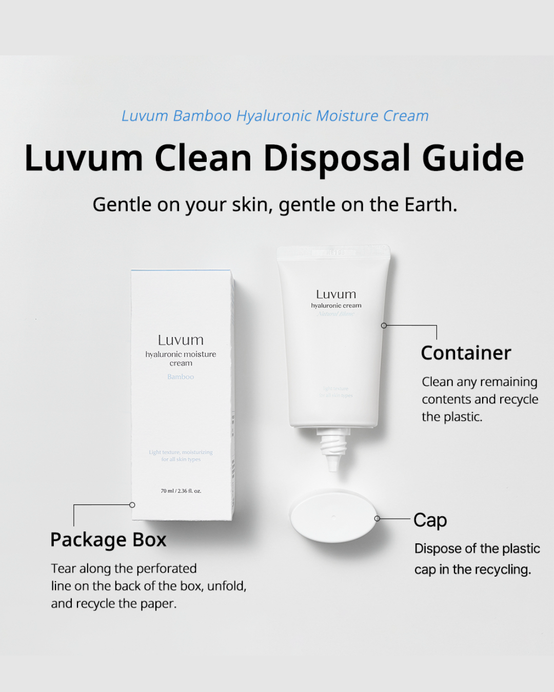 Luvum Bamboo Hyaluronic Moisture Cream (70ml)