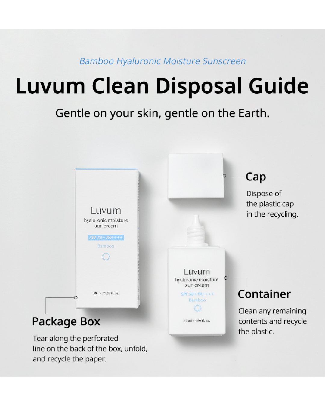 [PREORDER] [BOK] Luvum Bamboo Hyaluronic Moisture Sun Cream