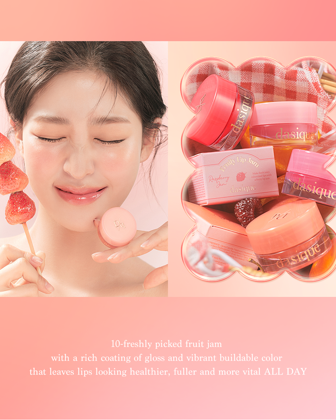 [Online Exclusive] Dasique Fruity Lip Jam (8 Colours)