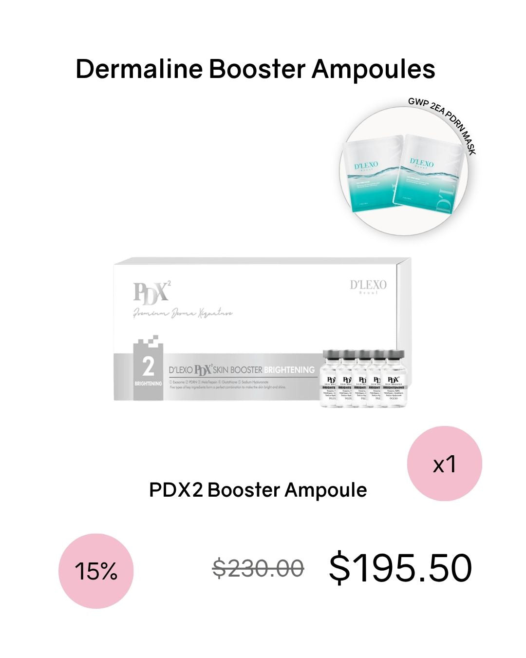 [PROMO] Dermaline Booster Ampoule Bundles (comes with GWP!)
