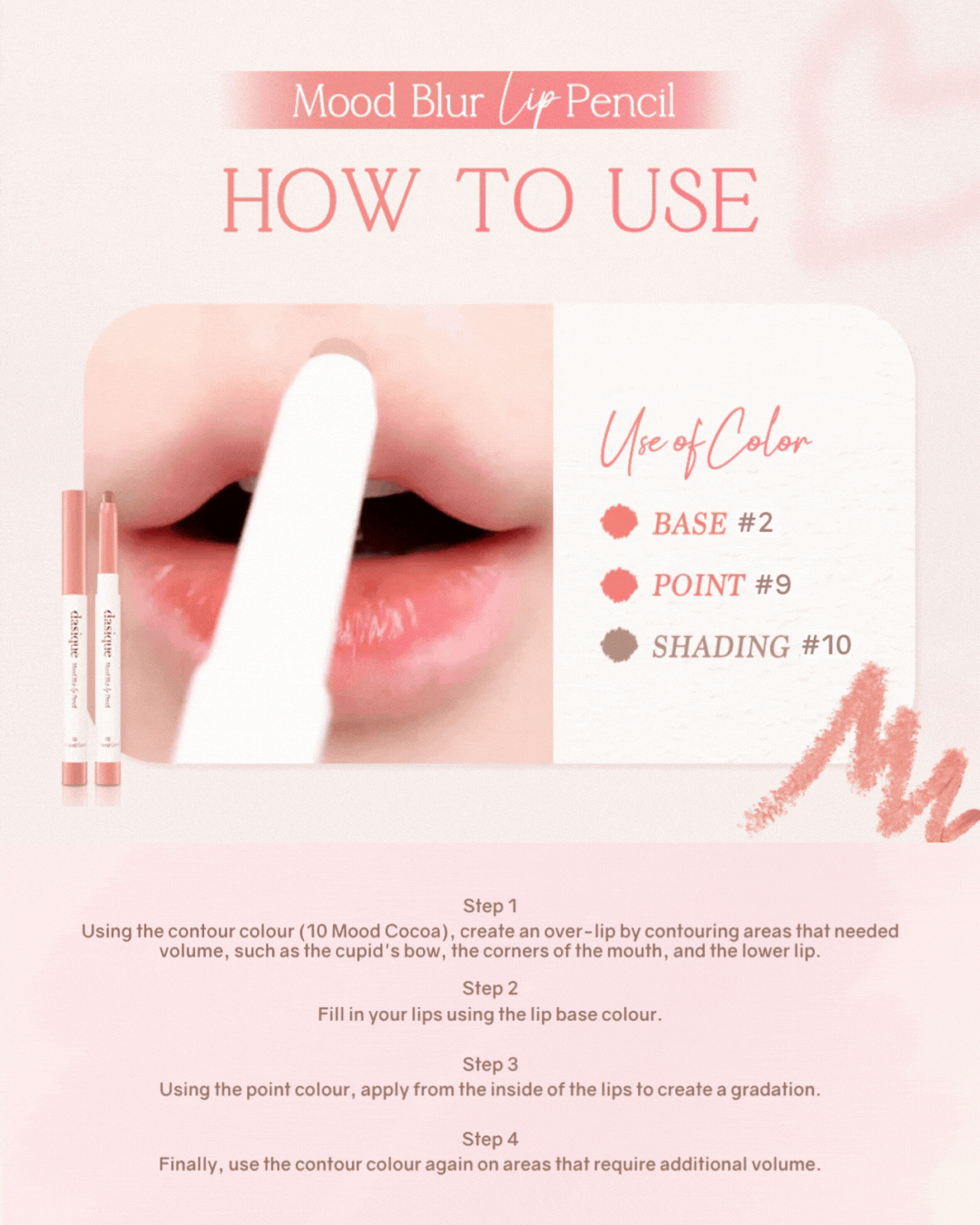 [Online Exclusive] Dasique Mood Blur Lip Pencil (10 Colours)
