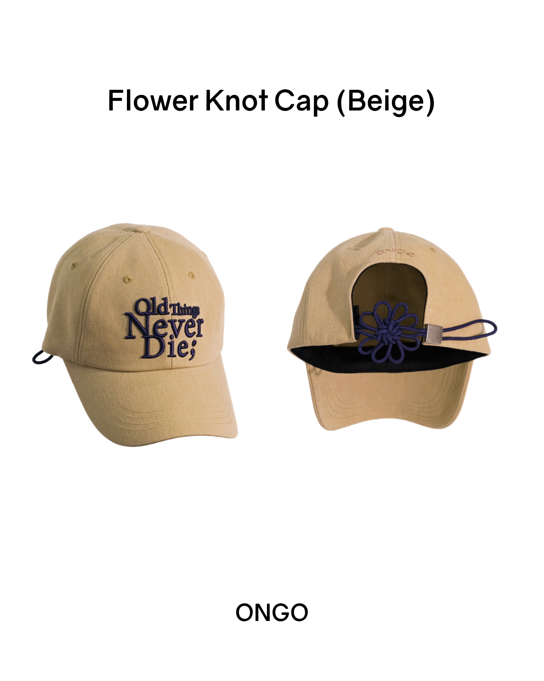 [PREORDER] ONGO Flower Knot Cap (Dispatch Date: 17-21 Aug)