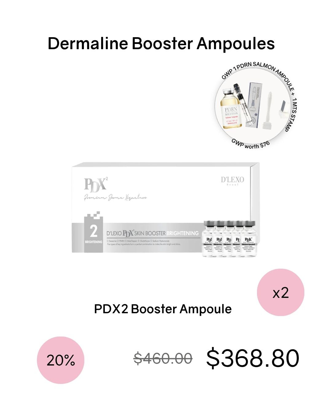 [PROMO] Dermaline Booster Ampoule Bundles (comes with GWP!)