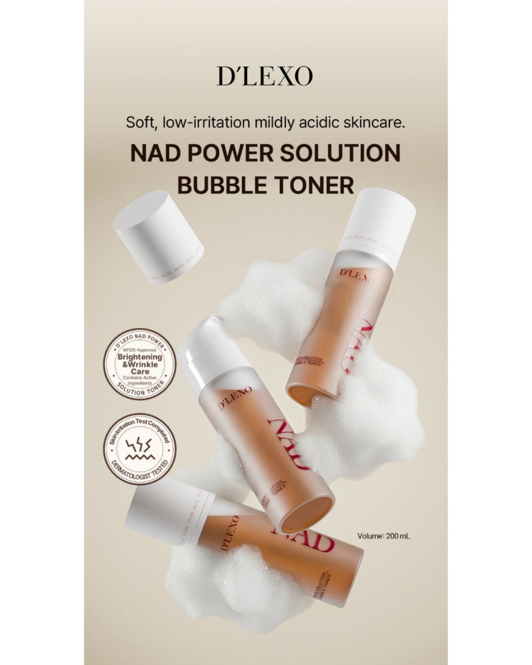 [PROMO] Dermaline D'Lexo NAD Power Solution Bubble Toner