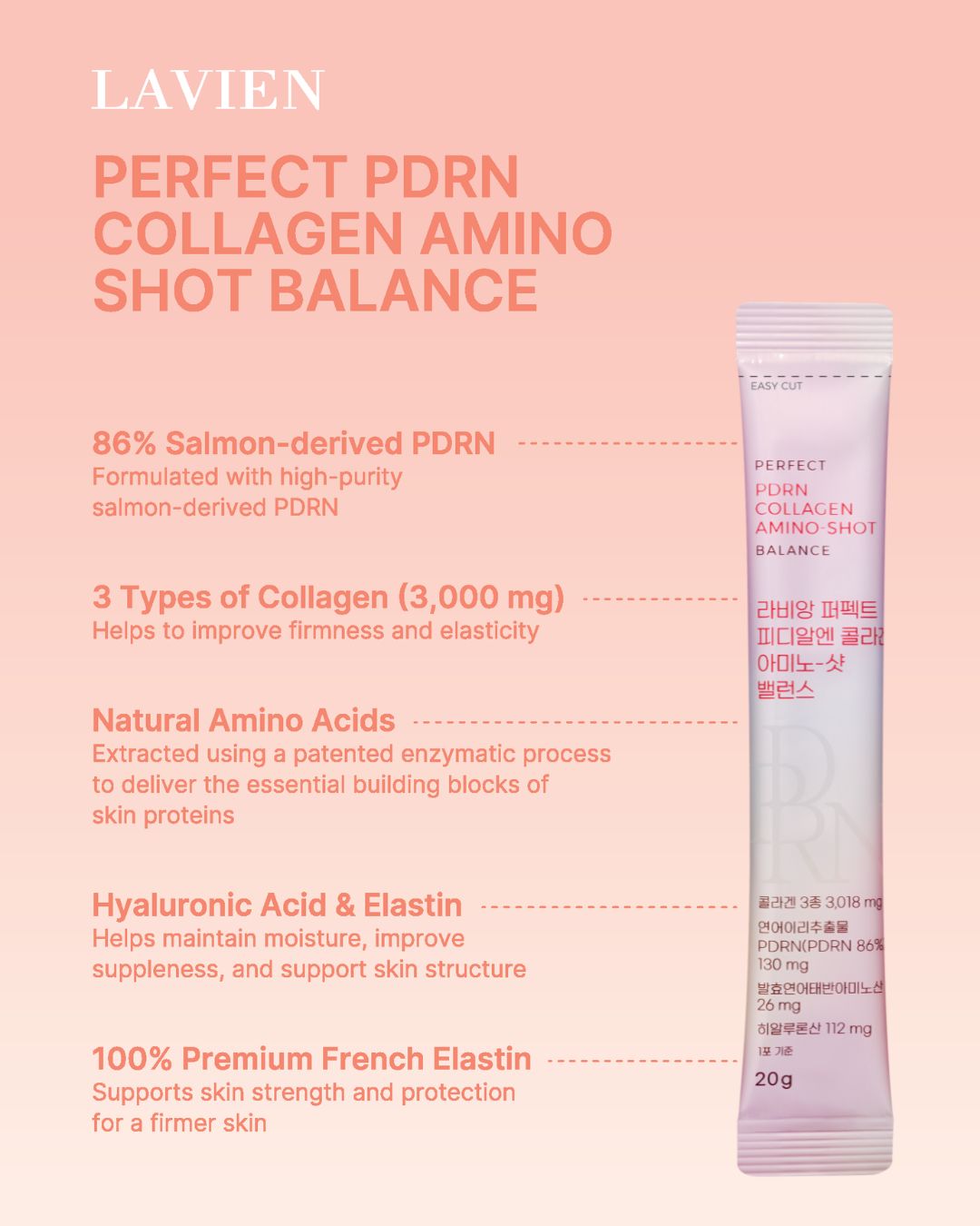 [Online Exclusive] Lavien Perfect PDRN Collagen Amino-Shot Balance