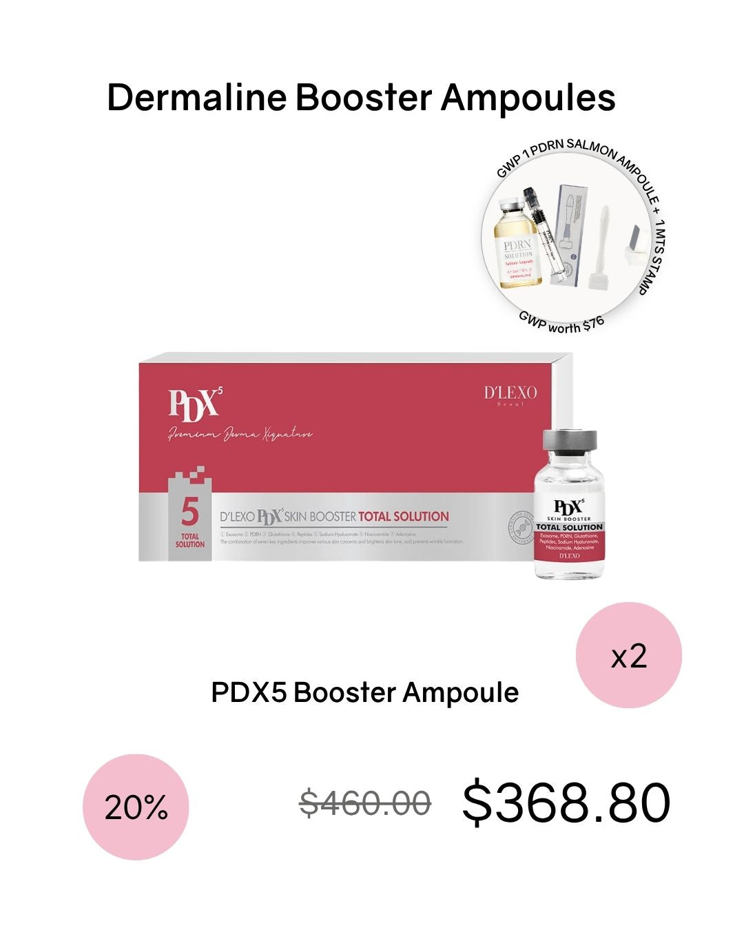 [PROMO] Dermaline Booster Ampoule Bundles (comes with GWP!)