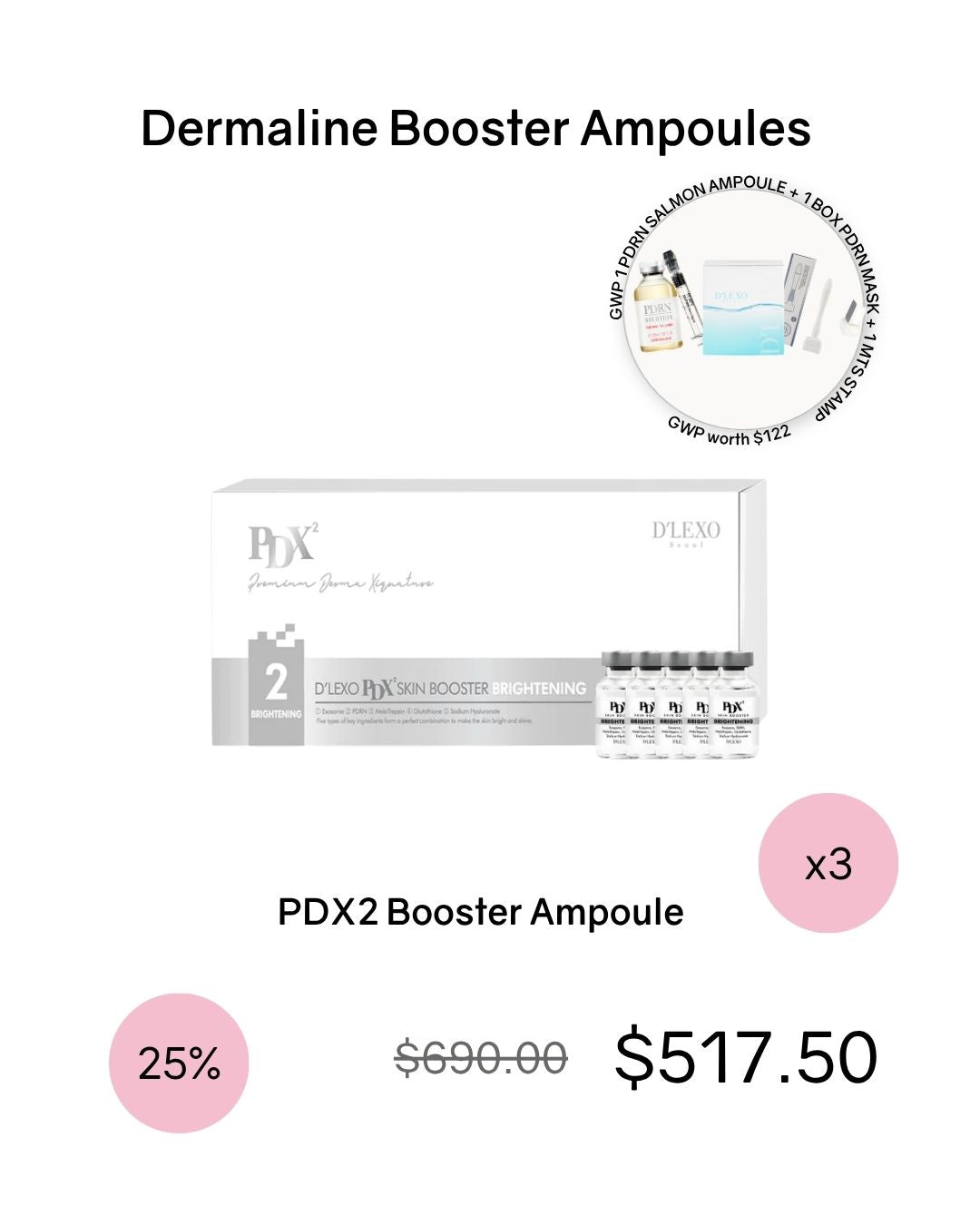 [PROMO] Dermaline Booster Ampoule Bundles (comes with GWP!)