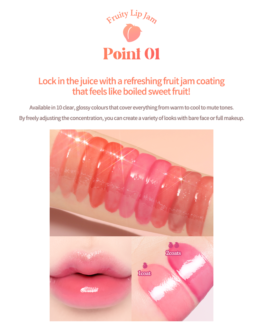 [Online Exclusive] Dasique Fruity Lip Jam (8 Colours)