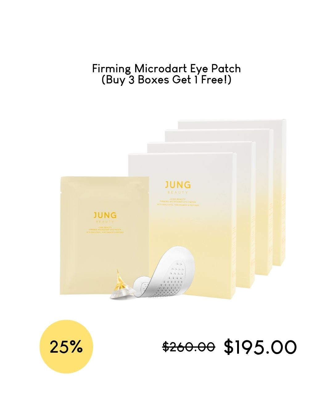 [PROMO] Jung Beauty Firming Microdart Eye Patch with Bakuchiol, Niacinamide and Peptides