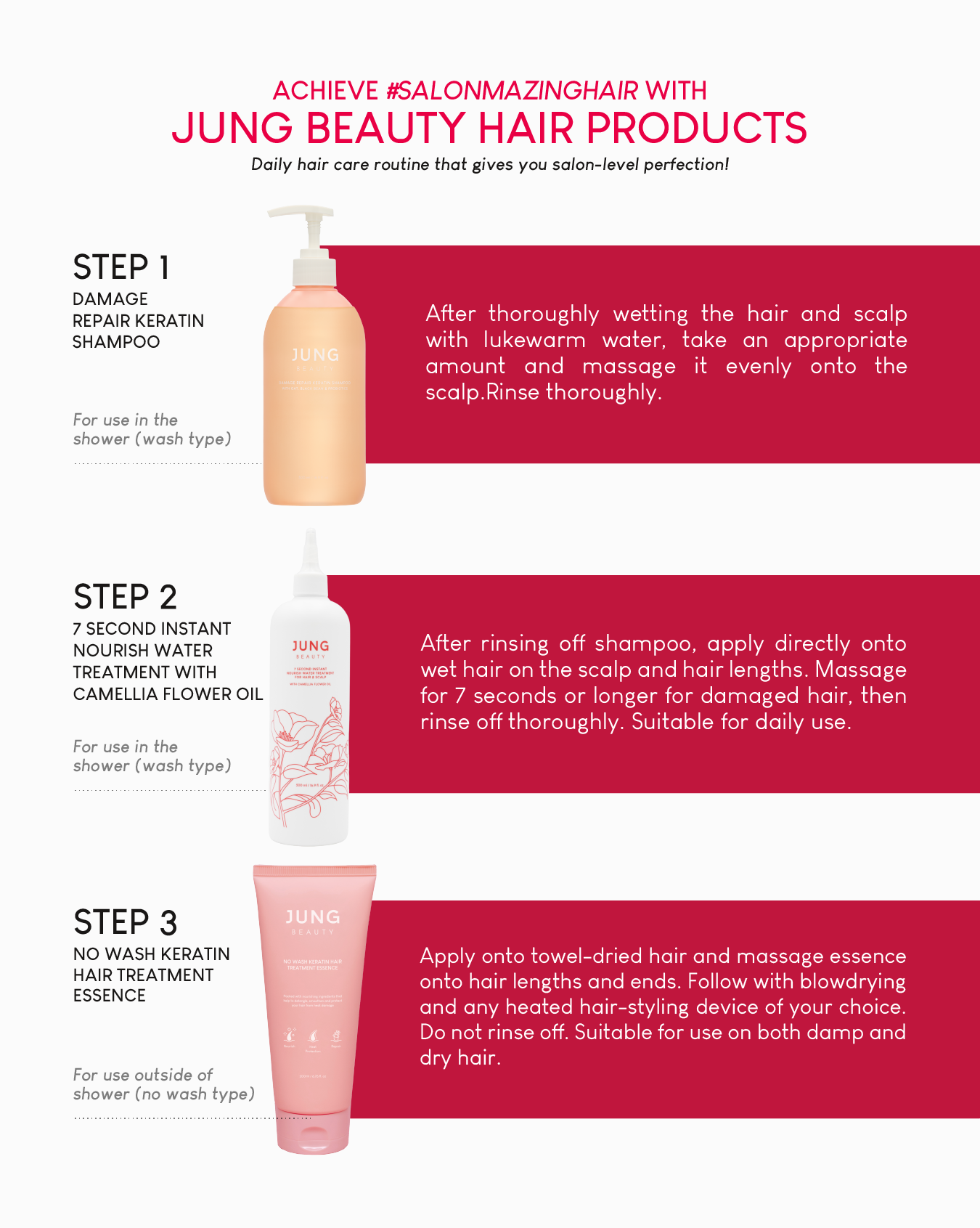 [Online Exclusive] Jung Beauty Camellia Hair Care Trio