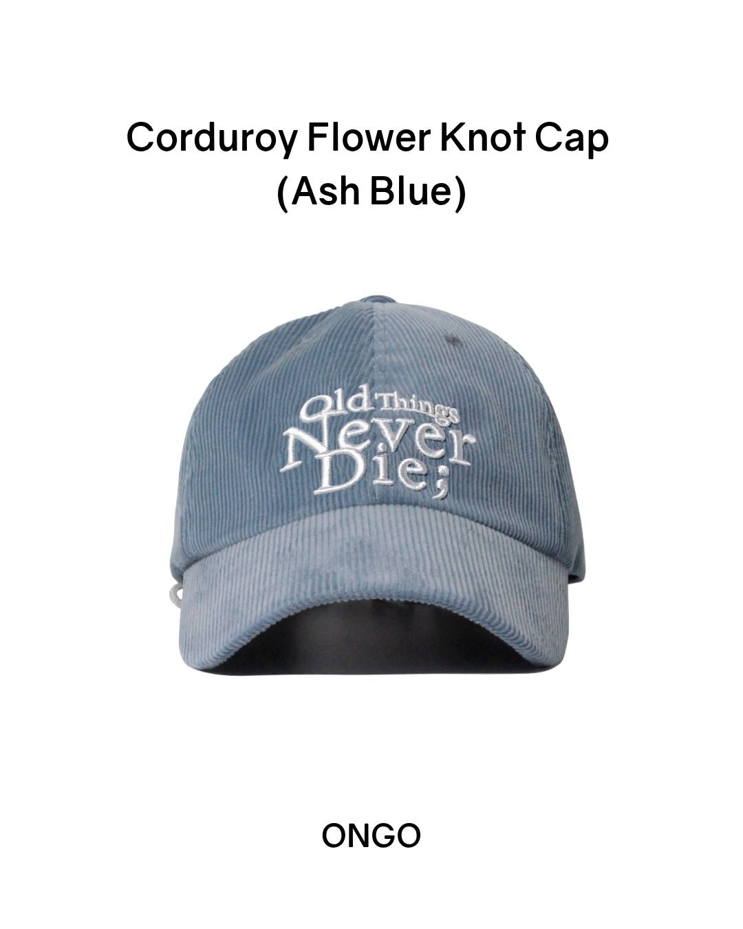 [PREORDER] ONGO Corduroy Flower Knot Cap (Dispatch Date: 17-21 Aug)