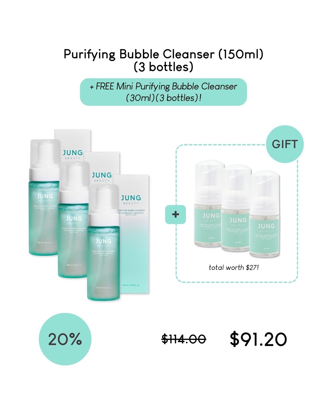 [PROMO] Jung Beauty Purifying Bubble Cleanser with Panthenol + Probiotics