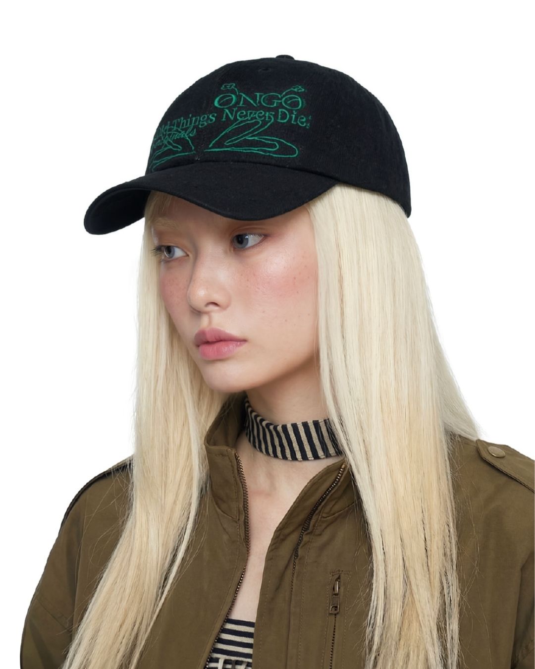 [PREORDER] ONGO Denim Flower Knot Cap (Dispatch Date: 17-21 Aug)