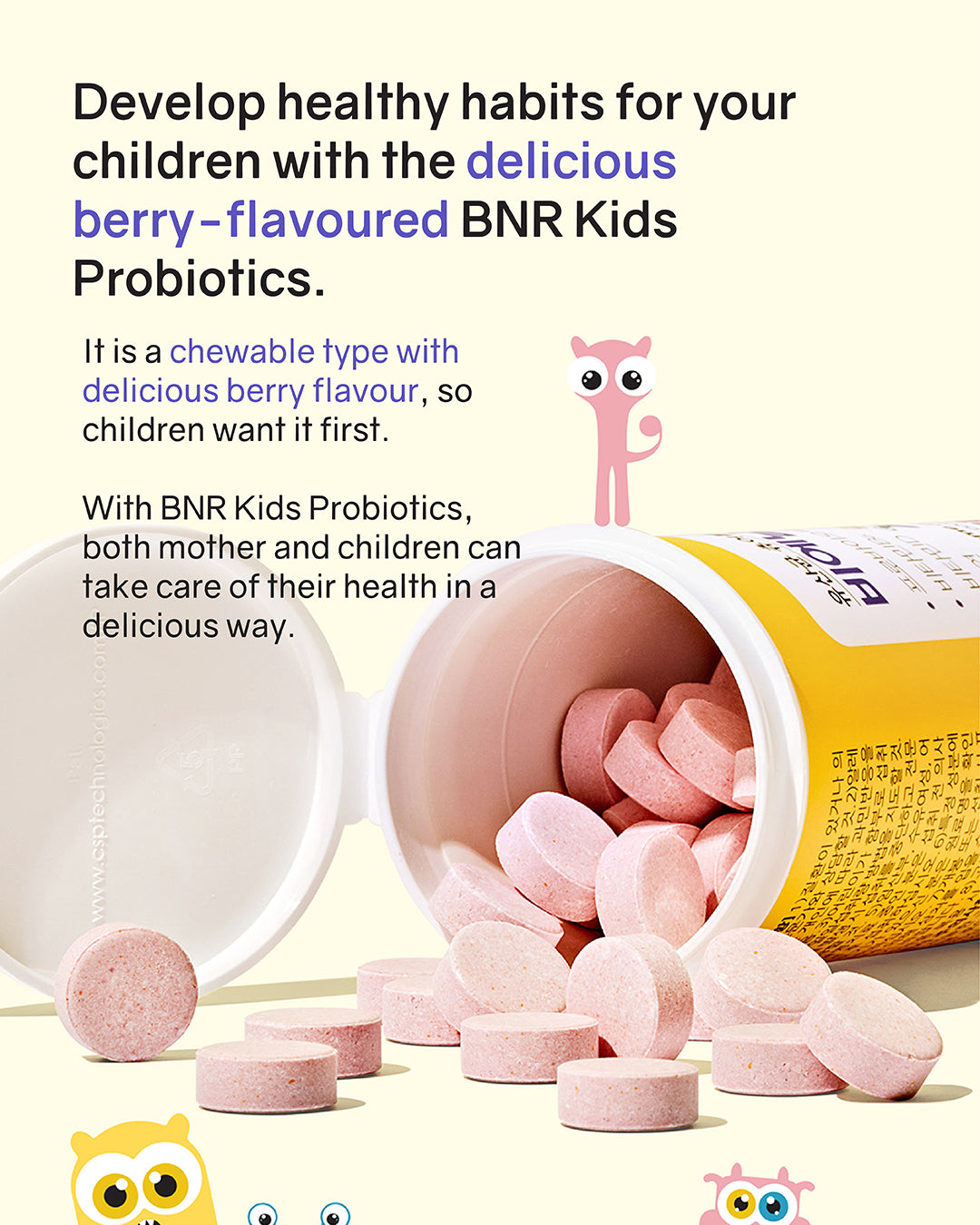 BNRKIDS Chewable Probiotics (Cold Chain)