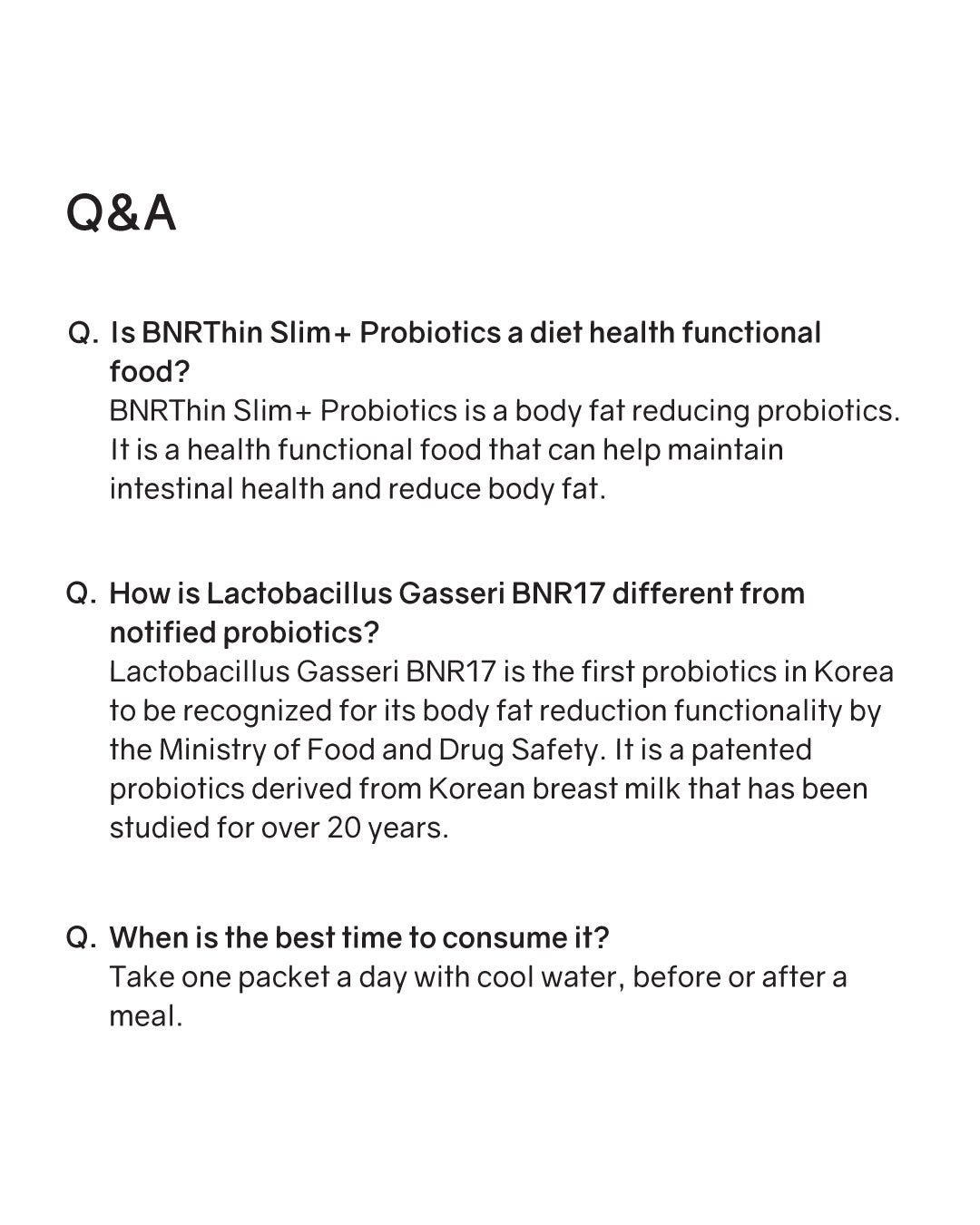 [PREORDER] [BOK] BNRThin Slim+ Probiotics (Room Temp)