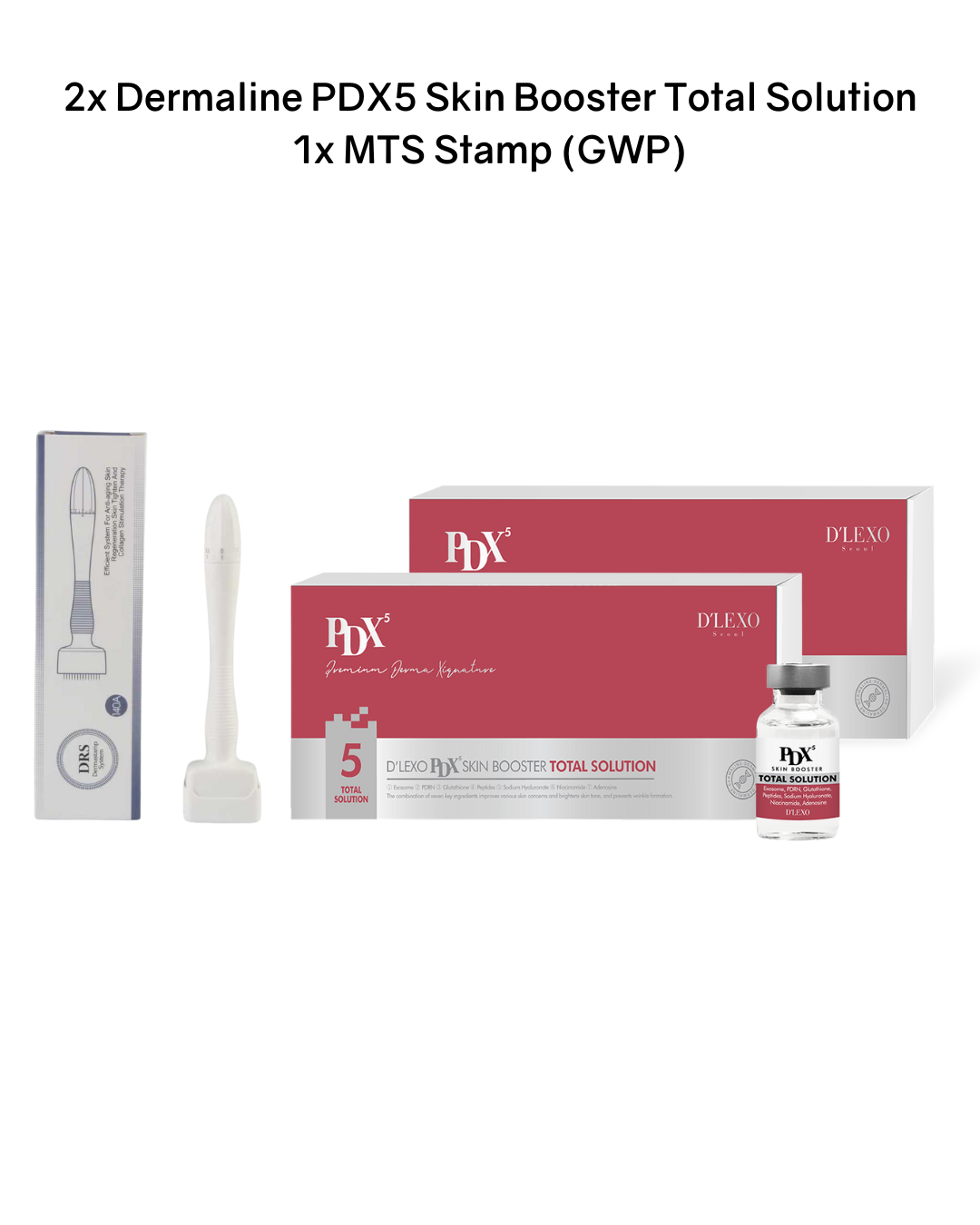 Dermaline PDX5 Skin Booster Total Solution & MTS Stamp