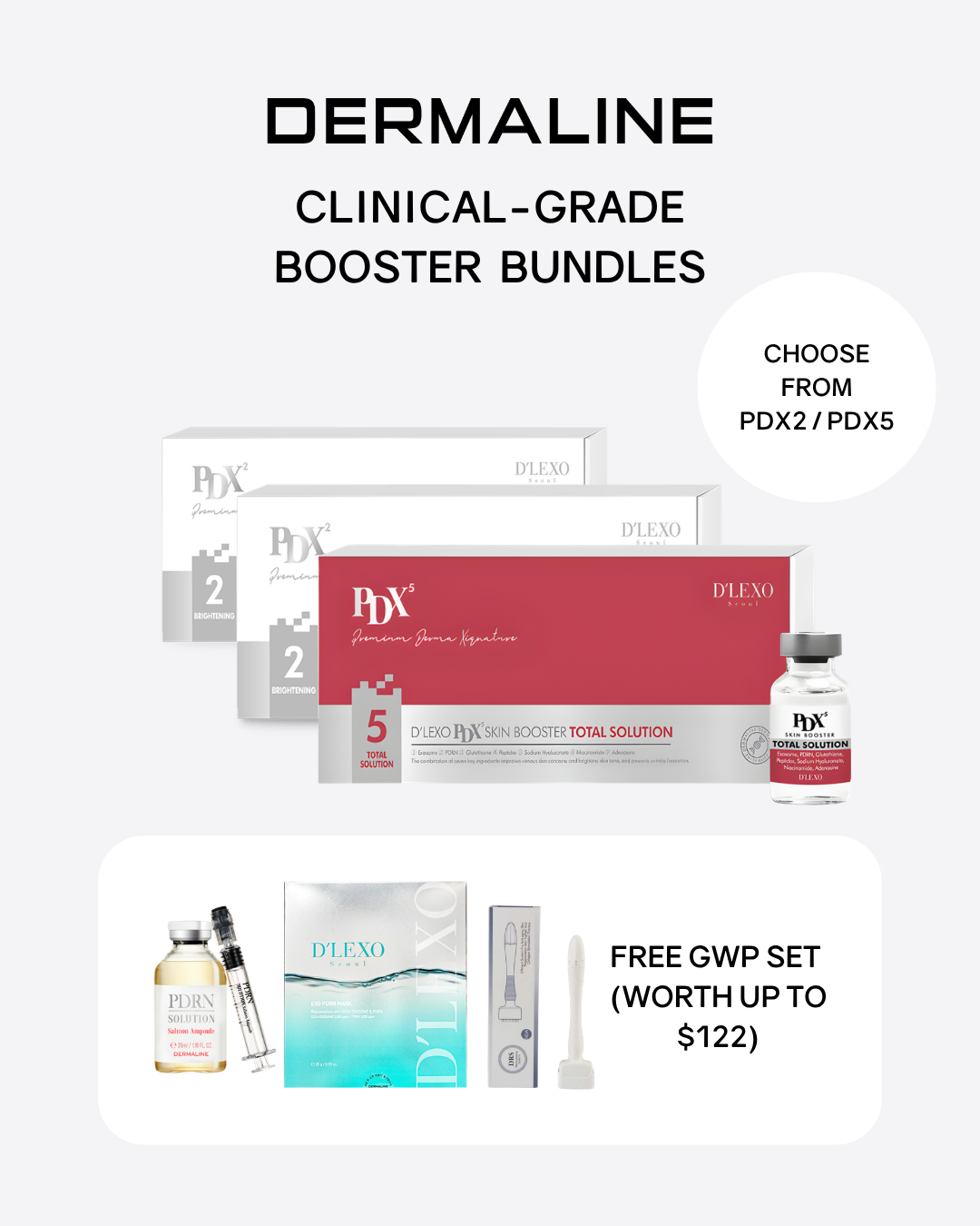 [PROMO] Dermaline Booster Ampoule Bundles (comes with GWP!)