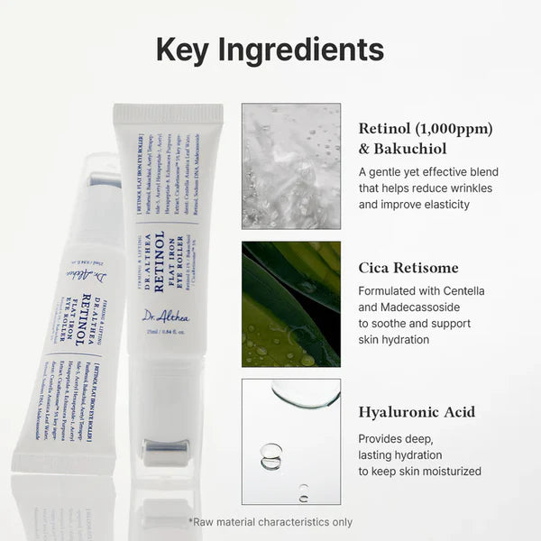 [PREORDER] Dr. Althea Retinol Flat Iron Eye Roller (Dispatch Date: 18-22 May)