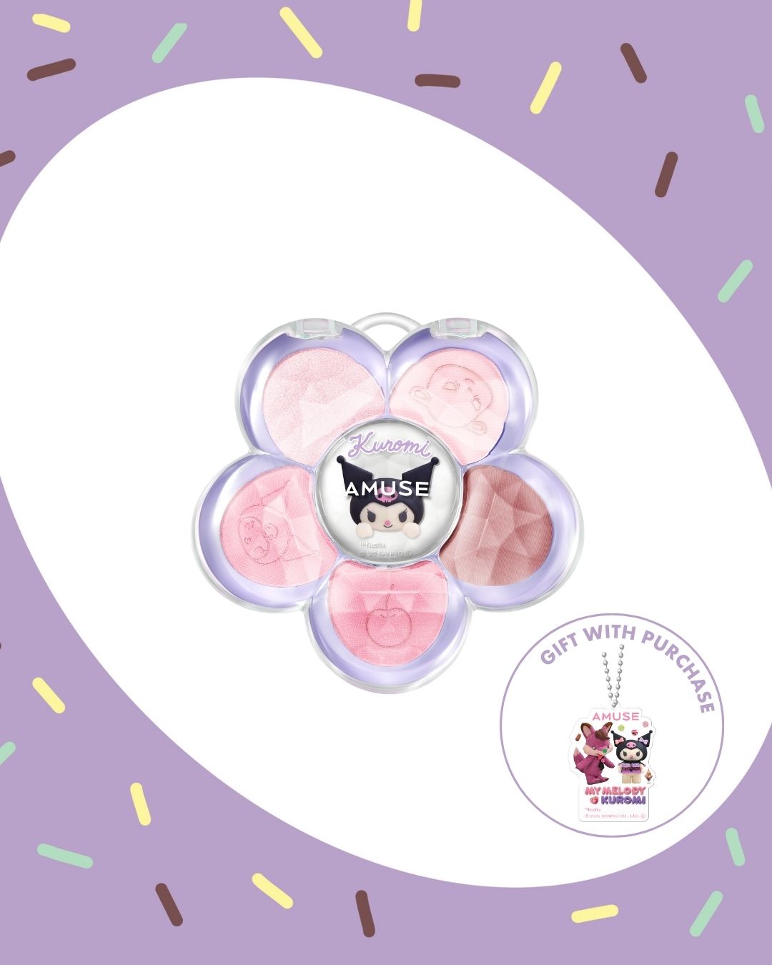 [PROMO] AMUSE My Melody & Kuromi Edition Flora Eye Palette Set