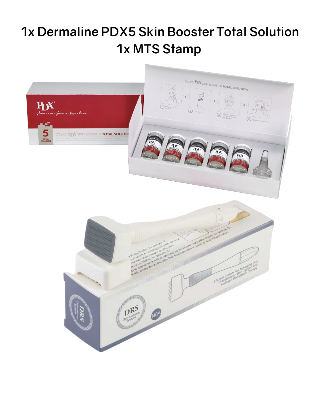 Dermaline PDX5 Skin Booster Total Solution & MTS Stamp