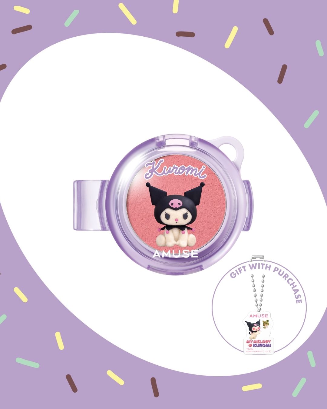 [PROMO] AMUSE My Melody & Kuromi Edition Powder Lip & Cheek Set