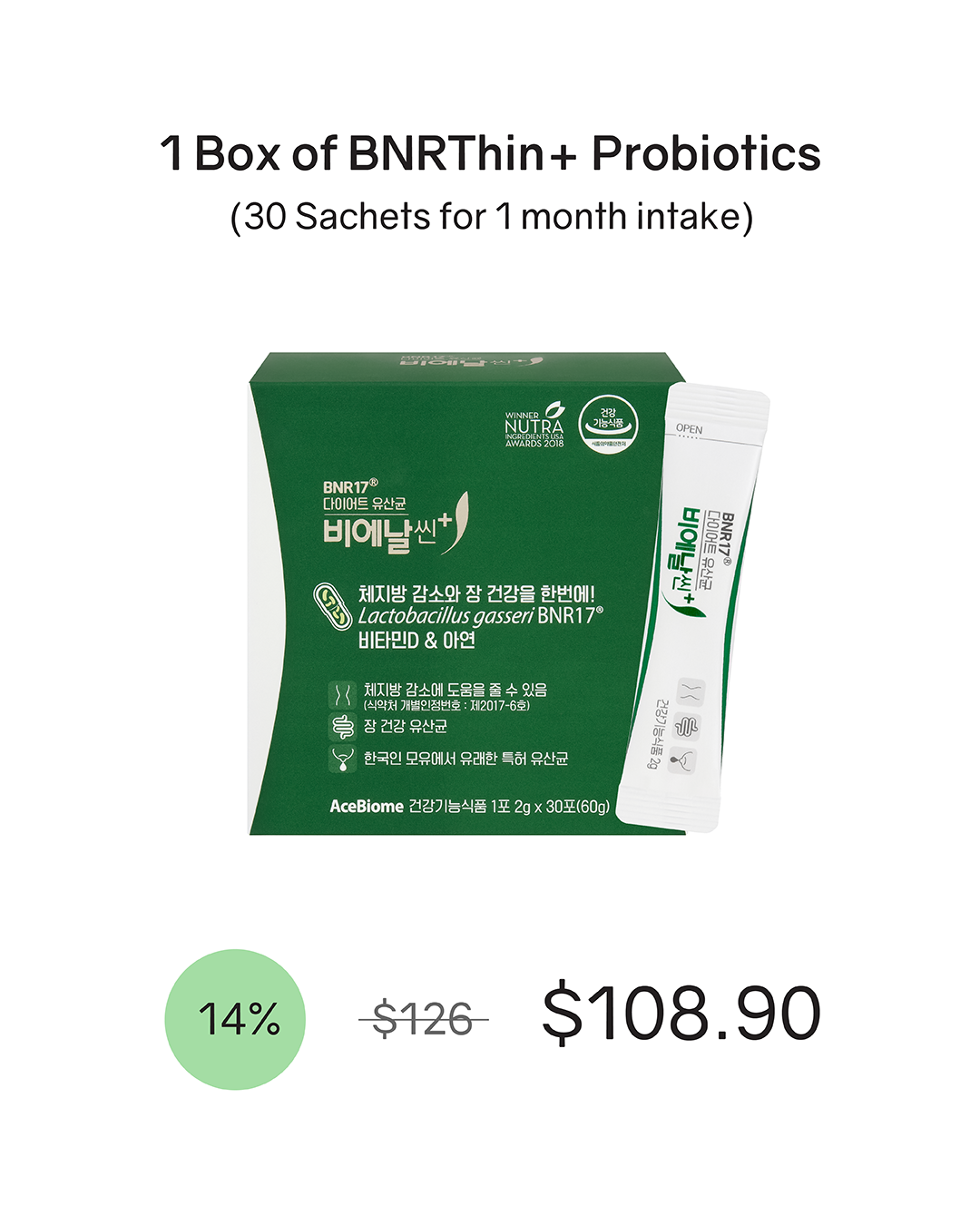 [PROMO] BNRThin+ Diet Probiotics (Cold Chain)