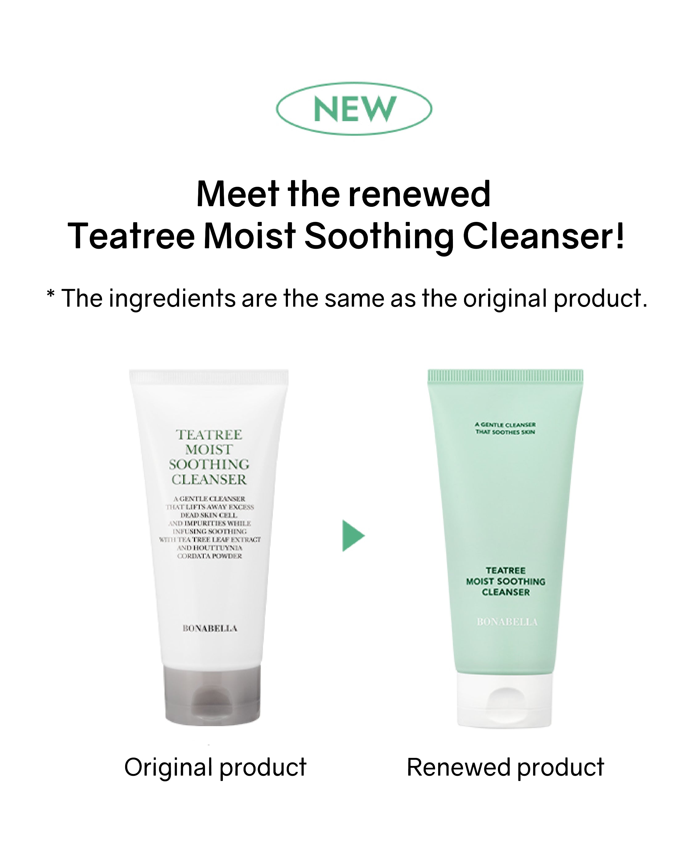 [Online Exclusive] Bonabella Teatree Moist Soothing Cleanser