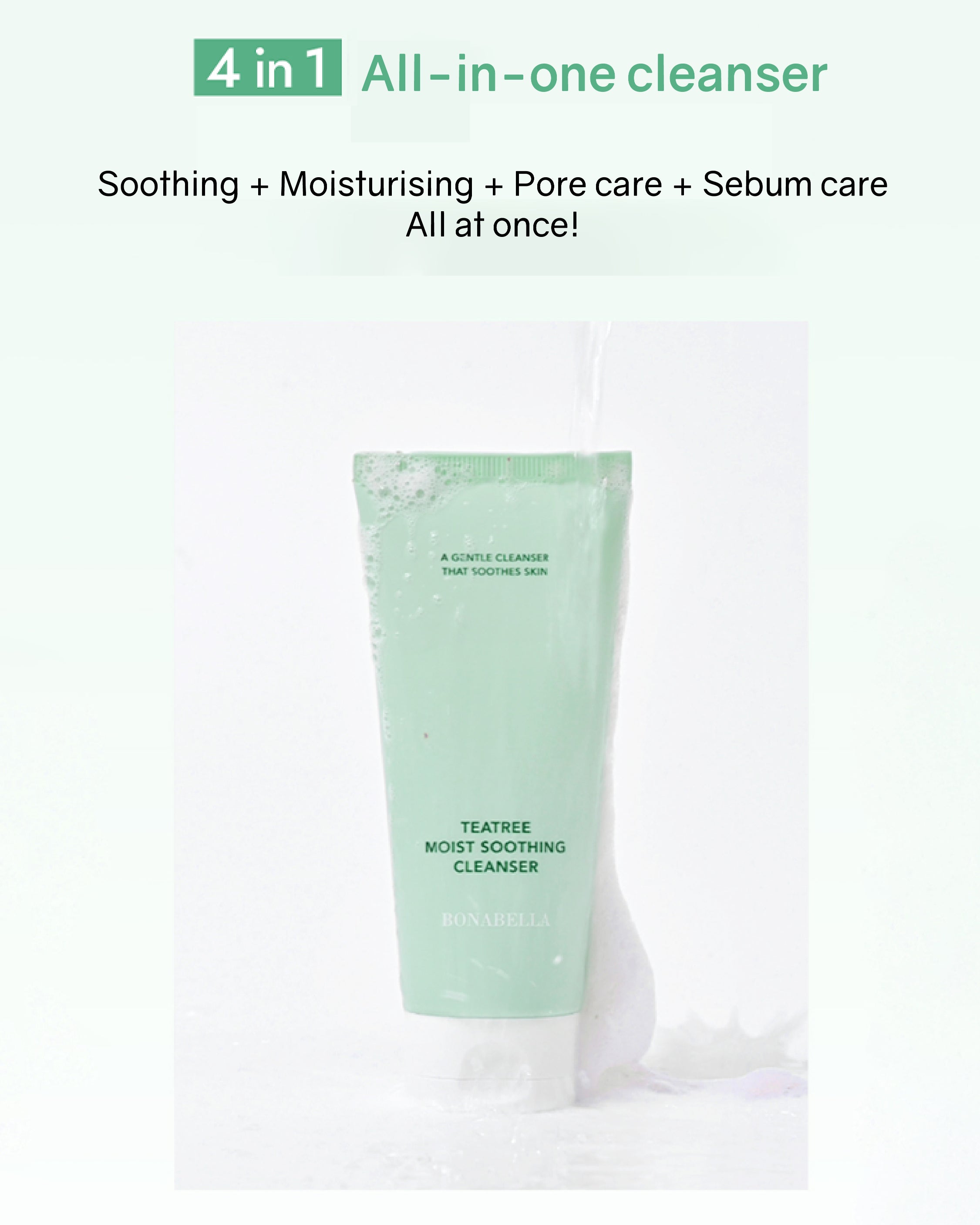 [Online Exclusive] Bonabella Teatree Moist Soothing Cleanser