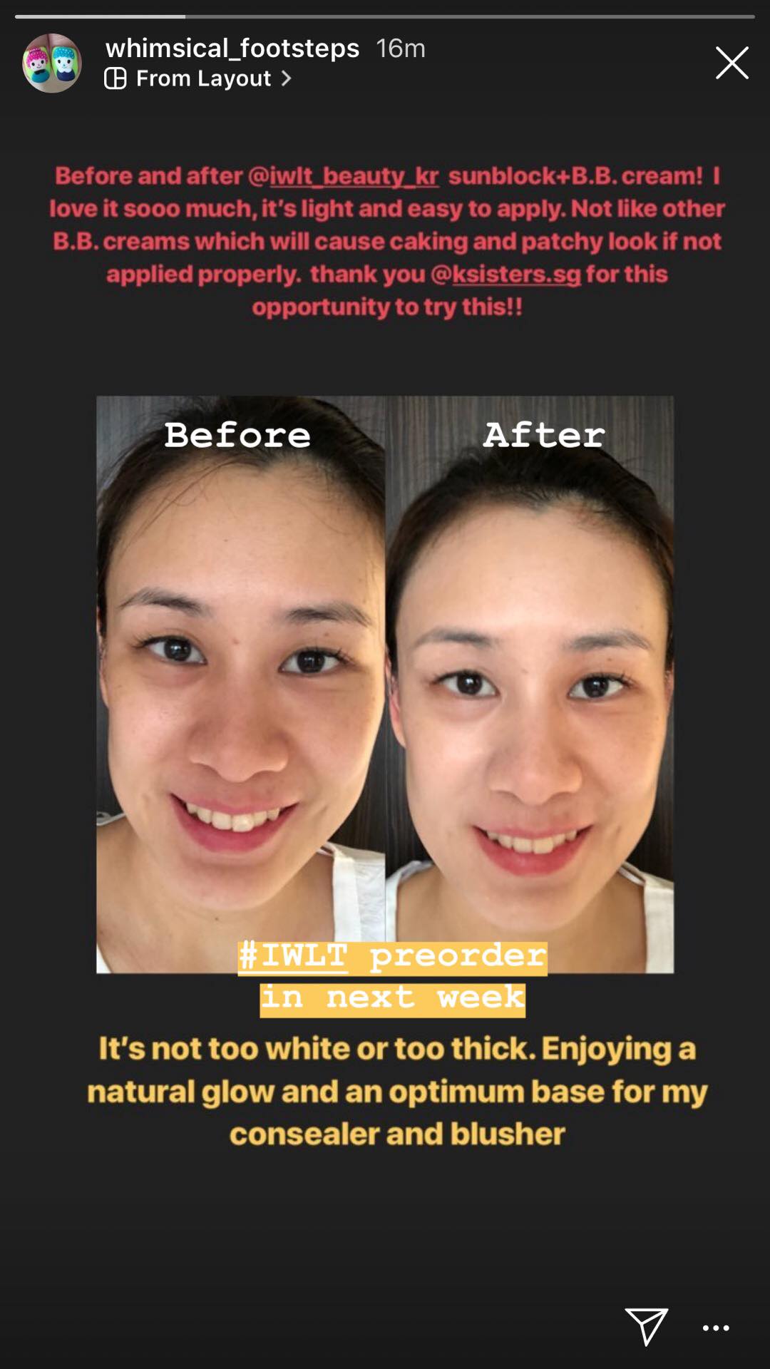 IWLT Protecting Base Sun Cream (SPF50+/ PA+++)