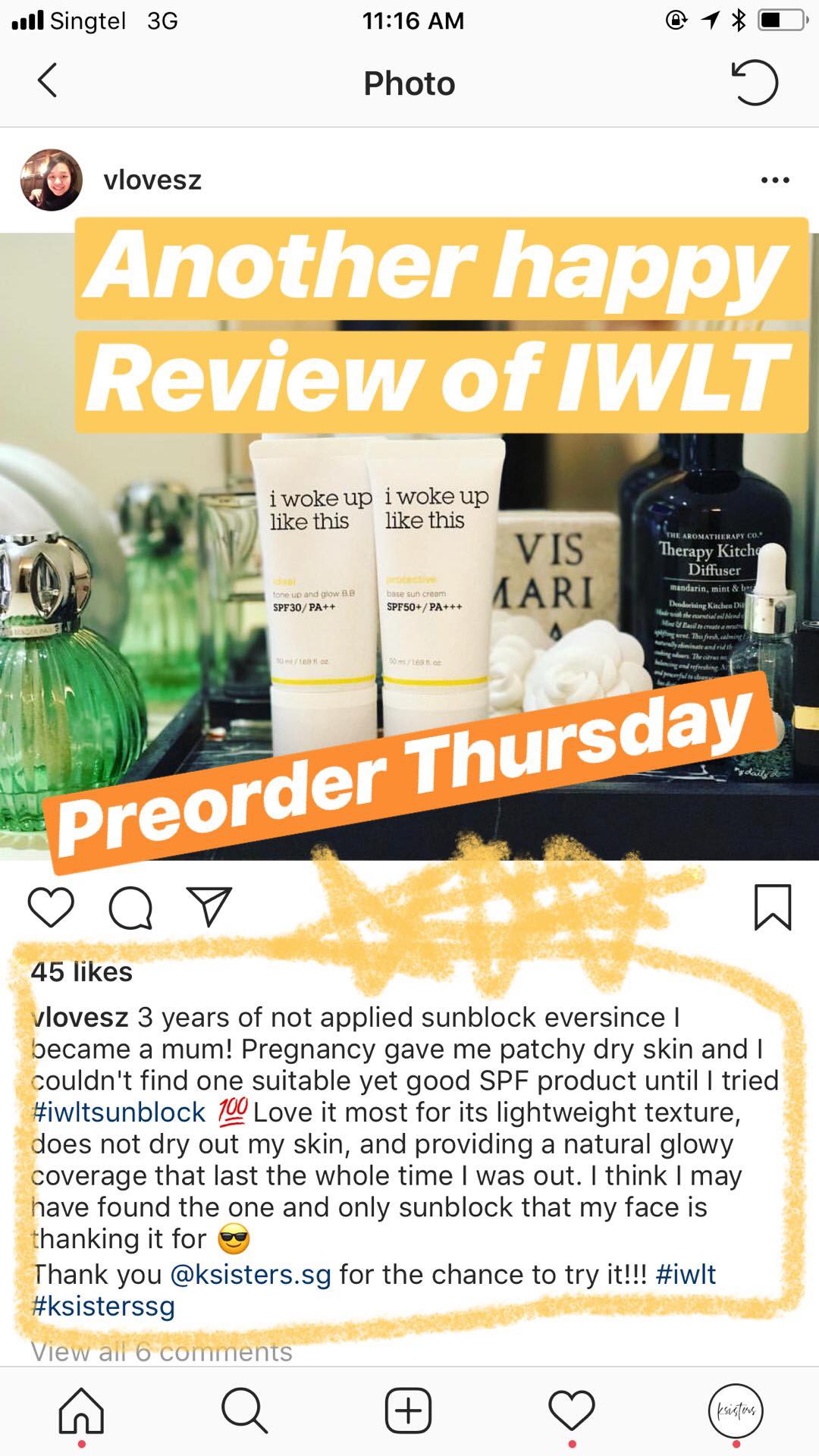IWLT Protecting Base Sun Cream (SPF50+/ PA+++)