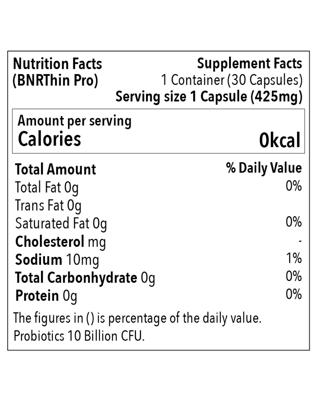 BNR17 Diet Probiotics BNRThin Pro (Cold Chain)
